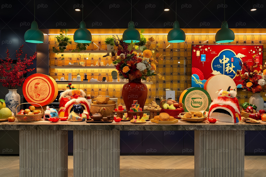 Decor Bàn Tiệc Trung Thu Set 3