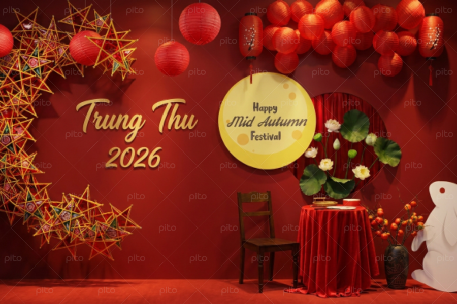 Backdrop Trung Thu Set 1 - 4mx2m5