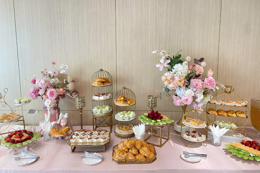 Tiệc tea Break Decor Tone Hồng