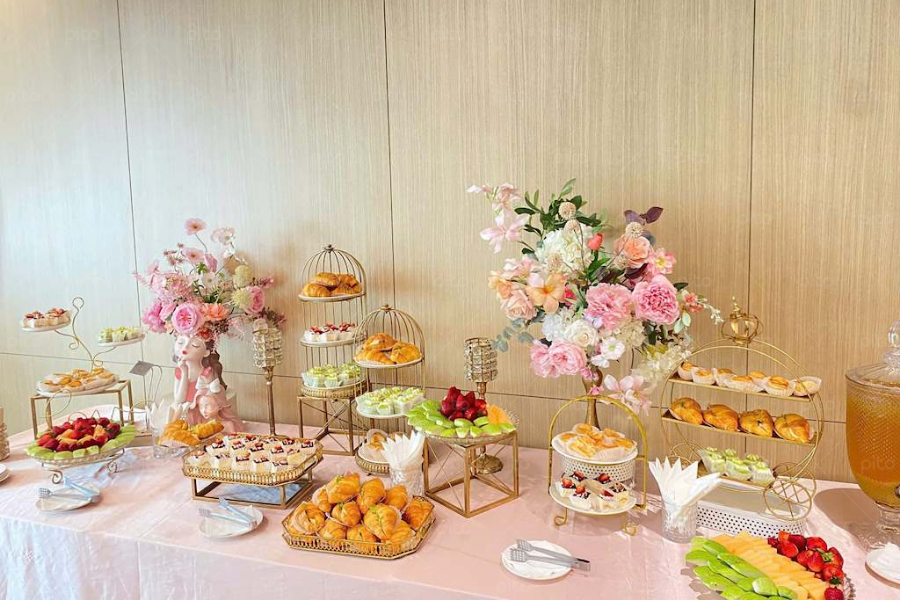 Tiệc tea Break Decor Tone Hồng 3