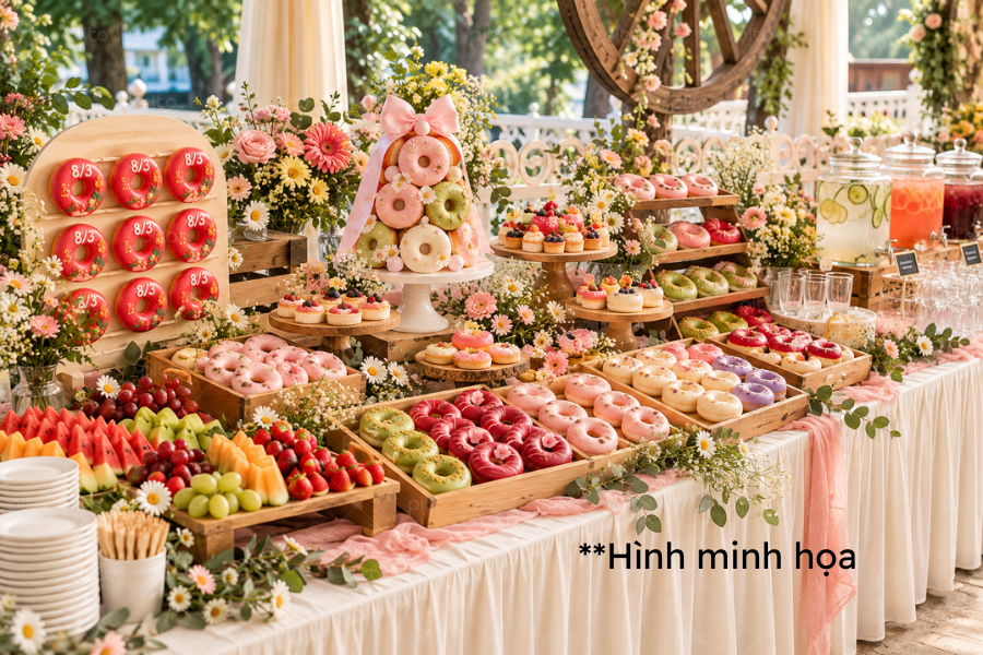 Tiệc Tea Break Vòng Xoáy Ngọt Ngào