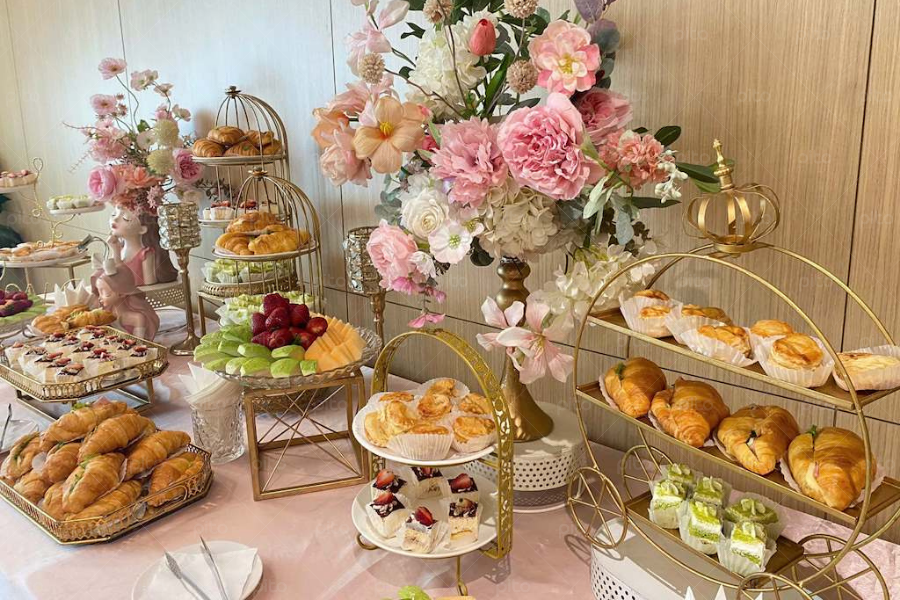 Tiệc tea Break Decor Tone Hồng 5
