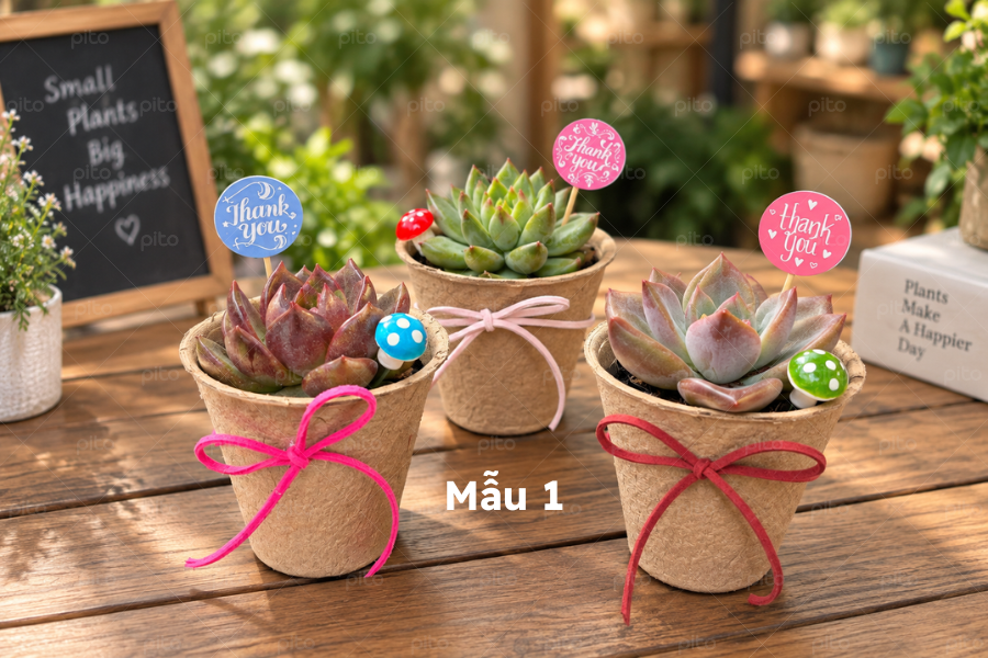 Chậu sen đá mini