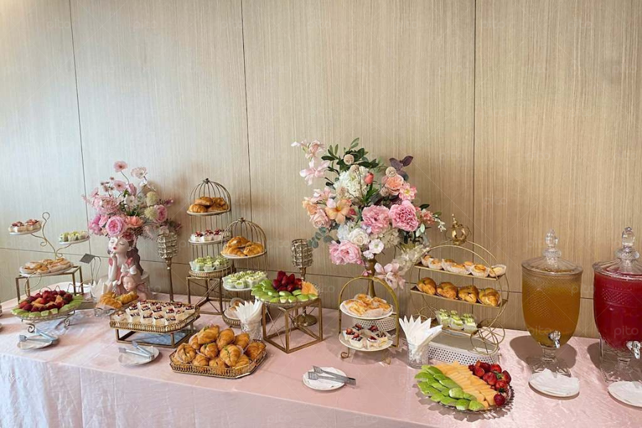 Tiệc tea Break Decor Tone Hồng 4