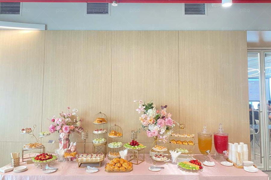 Tiệc tea Break Decor Tone Hồng 2