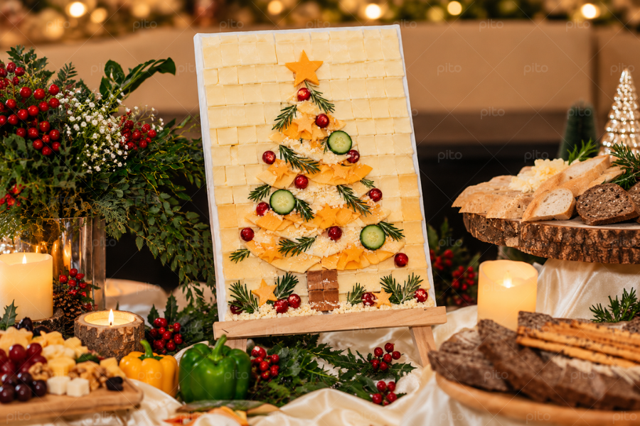 Set Cheese Art Board Xmas